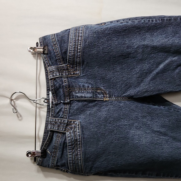 Denim Trousers with Decorative Pockets - Picture 4 of 5